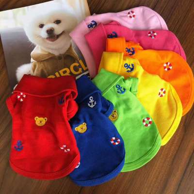 Fashion Luxury Spring Summer Dog Polo Shirt Pet Dog Clothes T Shirt