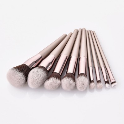 Hot Selling 1/4/9/10/14Pcs Makeup Brush Set Luxury Champagne Gold Makeup Brushes for Cosmetic Make Up Brush Set Wholesale