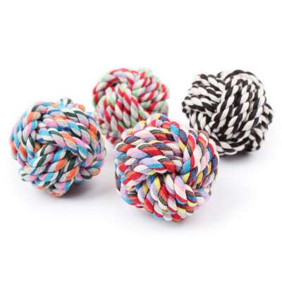 2019 Wholesale Pet Toy Soft Cotton Rope Dog Toy Ball